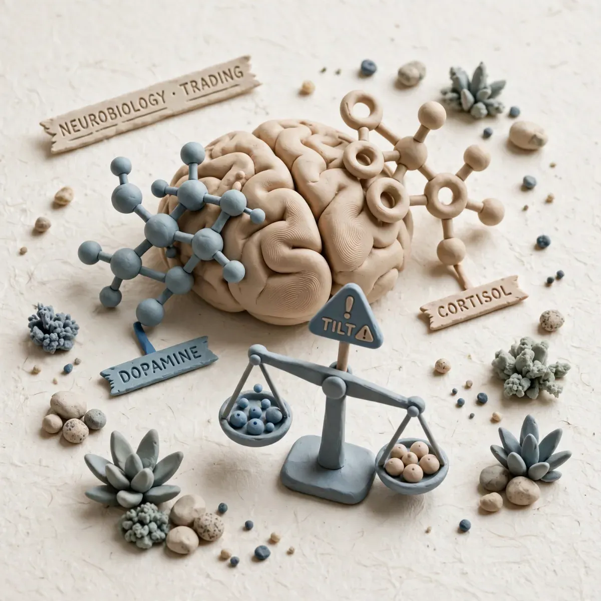Illustration for lesson: The neurobiology of trading - dopamine, cortisol and tilt