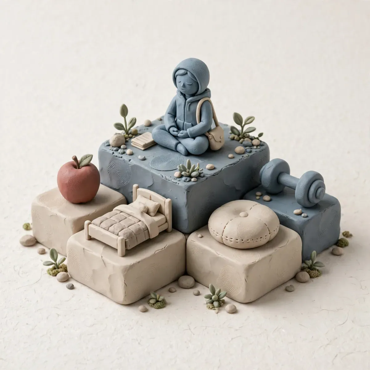 Illustration for lesson: Meditation, sleep, diet, exercise - the foundation of a trader