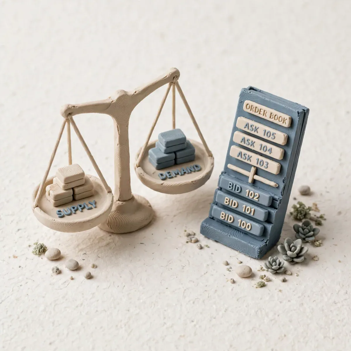 Illustration for lesson: Supply and demand - from textbook to the order book