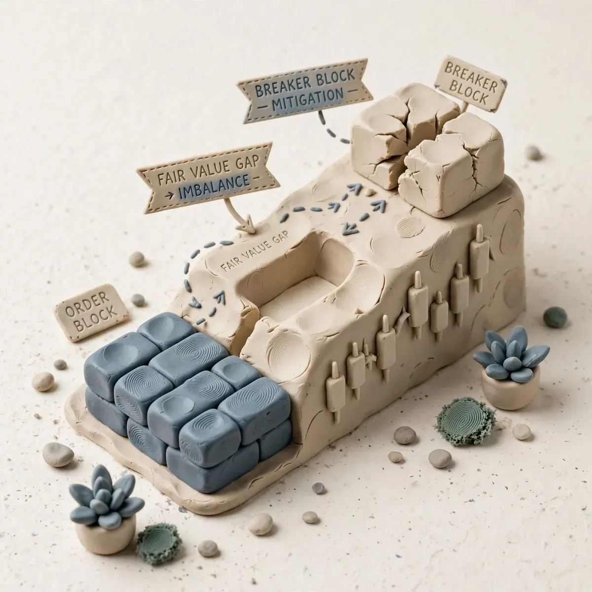 Ilustracja do lekcji: Fair Value Gap, Order Block, Breaker Block